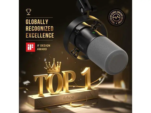 Alt view image 2 of 7 - FIFINE Dynamic Microphone, XLR/USB Podcast Recording PC Microphone for Vocal Voice-Over Streaming, Studio Metal Mic with Mute, Headphone Jack, Monitoring Volume Control, Windscreen-Amplitank K688
