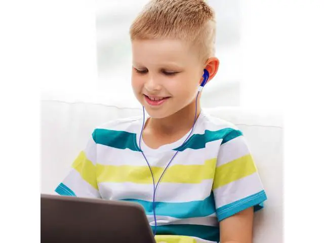 Alt view image 4 of 6 - Bulk Kids Earbuds Individually Packaged Classroom 100 Pack Multi Color Earphones Headphones for Children Students Schools Libraries Hospitals