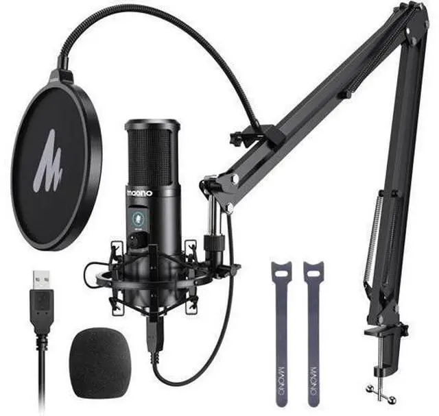 Main image of MAONO USB Recording Microphone Kit, Professional Condenser Microphone for PC with One-Touch Mute and Mic Gain Knob for Singing, Podcast, Studio, Streaming PM421