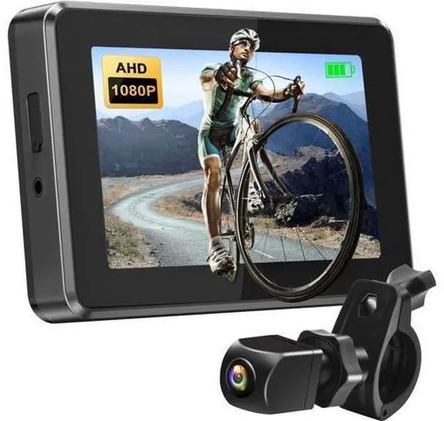Main image of PARKVISION Bike Rear View Mirror,1080P AHD Bicycle Rear View Camera with 4.3''Screen,360°Rotatable Bracket, 5000mAh Battery Bike Handlebar Mirror with 110°Appropriate Angle for Most Bikes