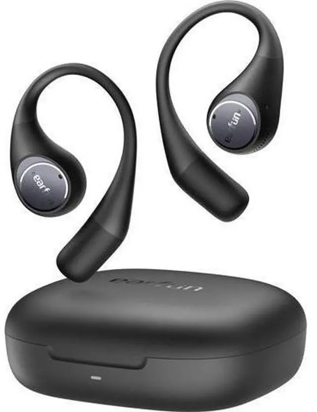 Main image of EarFun OpenJump Open Ear Headphones, Wireless Earbuds with Ergonomic Earhook, Hi-Res Sound, LDAC, 4 Mics ENC Call, 42H Playtime, Multipoint Connection, IPX7 Waterproof, Snug Fit for Workout, Running