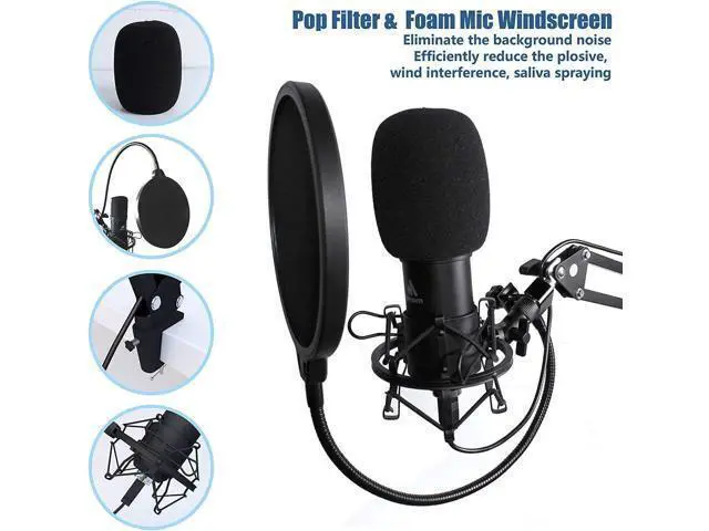 Alt view image 5 of 7 - MAONO Microphone with Studio Headphone Set 192kHz/24bit Vocal Condenser Cardioid Podcast Mic Compatible with Mac and Windows, YouTube, Gaming, Live Streaming, Voice-Over (AU-A04H)