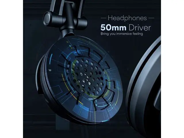 Alt view image 3 of 7 - MAONO Microphone with Studio Headphone Set 192kHz/24bit Vocal Condenser Cardioid Podcast Mic Compatible with Mac and Windows, YouTube, Gaming, Live Streaming, Voice-Over (AU-A04H)