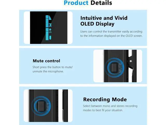 Alt view image 4 of 7 - BOYA Wireless Lavalier Microphone for iPhone - Plug Play MFi Lightning Microphone with Charging Case, Mono/Stereo Clip on Lapel Mic for Video Recording, YouTube, Vlogging, Live Streaming