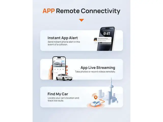Alt view image 3 of 7 - 70mai 4G Hardwire Kit UP05, 4G Support, Type-C for Dash Cam A510, X800, A810, T800, 12V-30V to 5V/2.4A, Remote Monitoring, Low Voltage Protection, 24H Parking Mode, Compatible with AT&T SIM Cards only