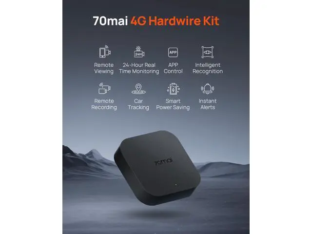 Alt view image 2 of 7 - 70mai 4G Hardwire Kit UP05, 4G Support, Type-C for Dash Cam A510, X800, A810, T800, 12V-30V to 5V/2.4A, Remote Monitoring, Low Voltage Protection, 24H Parking Mode, Compatible with AT&T SIM Cards only
