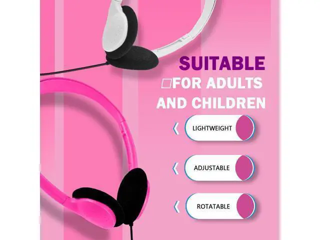 Alt view image 2 of 7 - Kids Headphones Bulk 50 Pack for School Classroom Students Children Toddler Boys Girls Teen Adults