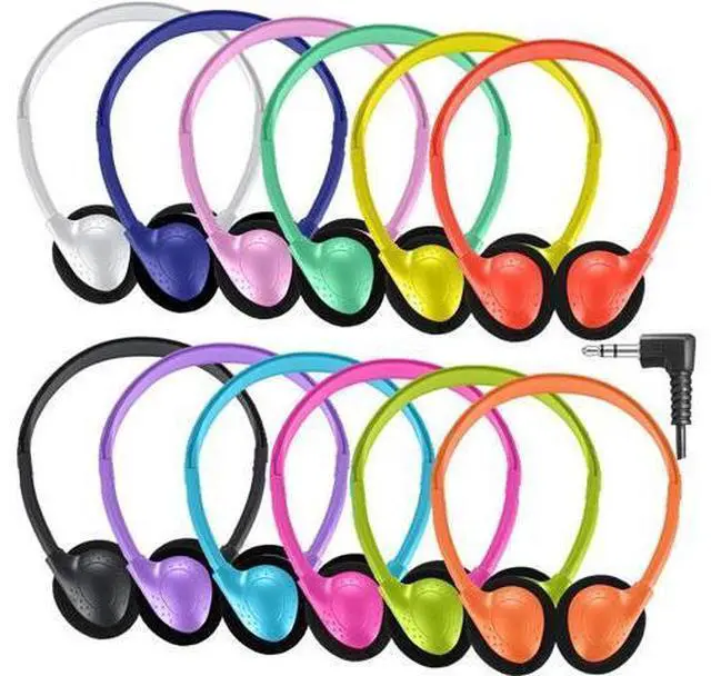 Main image of Kids Headphones Bulk 50 Pack for School Classroom Students Children Toddler Boys Girls Teen Adults