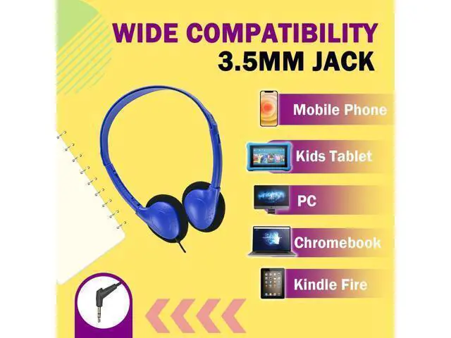 Alt view image 3 of 7 - Kids Headphones Bulk 50 Pack for School Classroom Students Children Toddler Boys Girls Teen Adults