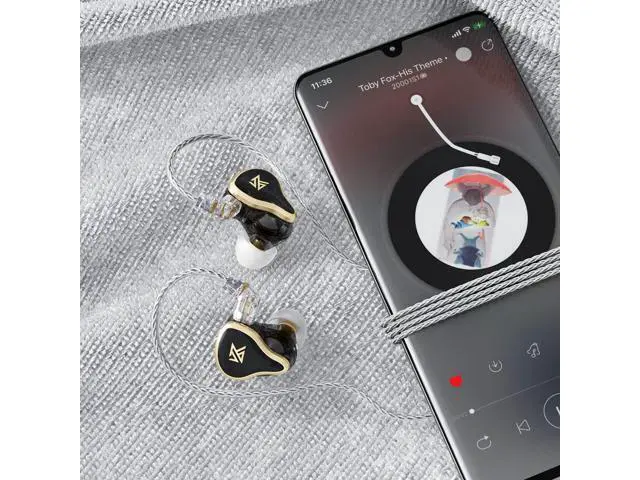 Alt view image 4 of 7 - KZ ZAS 7BA+1DD in Ear Monitor Headphones, Wired Earbuds 8 Hybrid Drivers HiFi Deep Bass Sound Isolating Earphone Clear Sound Secure Fit 8 Core Durable Cable Professional IEM (Without Mic, Black)