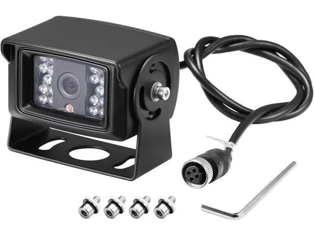 Alt view image 7 of 7 - 7" 1080P AHD Wired Reverse Rear View Backup Camera System, Waterproof Rearview Reverse Camera 130 Degree Wide Angle Night Vision 4 PIN Cam System for Tractor/Truck/Excavator/Caravan/Skid Steer/RV