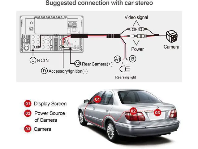 Alt view image 2 of 6 - ATOTO AC-HD03LR 720P Rearview Backup Camera (180° Wide-Angle), for ATOTO A6PF/PL/PP,S8 Models(Not for S8 MS/UN/PN/GEN4),VSV (Virtual Surround-View) Parking,LRV (Live Rear-View),Night Vision&Waterproof