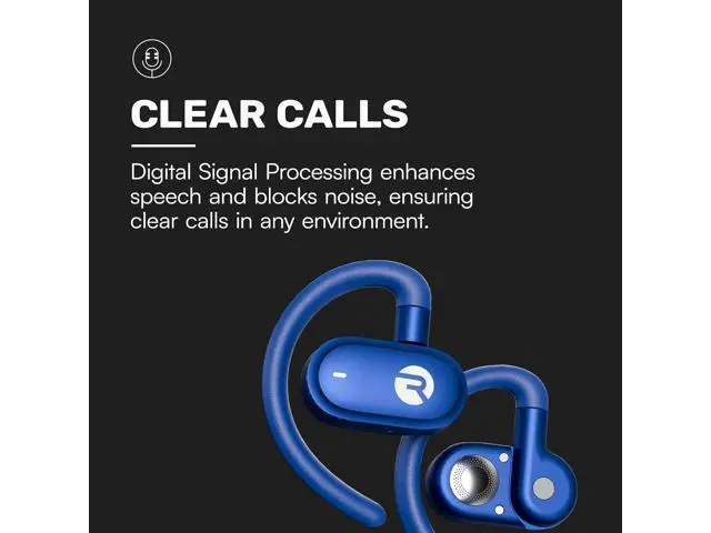 Alt view image 6 of 7 - Raycon Fitness Open Ear Earbuds Open Ear Headphones, Earbuds Wireless Bluetooth, Running Headphones, Sweat & Water-Resistant Earphones, 40 Hours Battery Life (Mint)