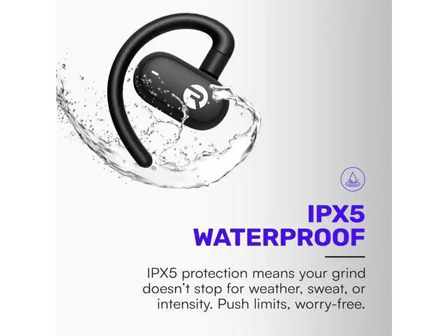 Alt view image 7 of 7 - Raycon Fitness Open Ear Earbuds Open Ear Headphones, Earbuds Wireless Bluetooth, Running Headphones, Sweat & Water-Resistant Earphones, 40 Hours Battery Life (Mint)