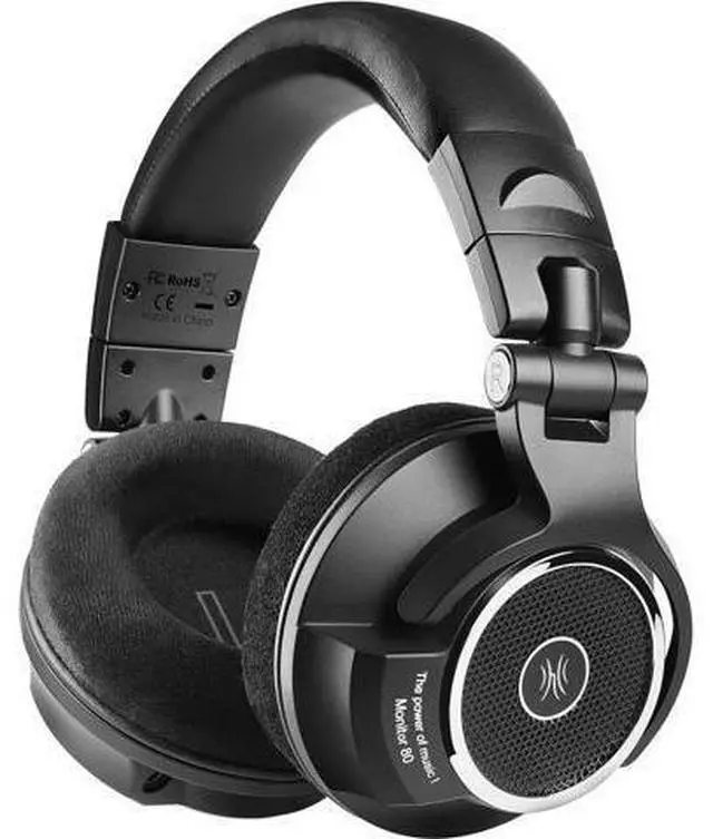 Main image of OneOdio Monitor 80 Open Back Headphones- Studio Headphones for Mixing Mastering Editing, Wired Over Ear Headphones for Professional Studio Applications, 250 Ohm, Velour Earmuffs, Sound Isolation