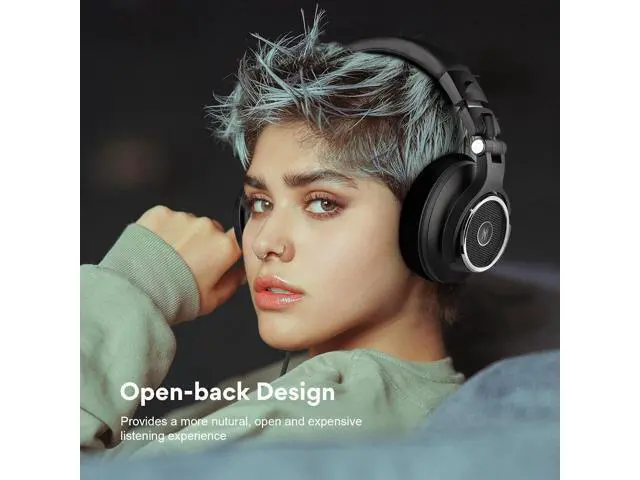 Alt view image 4 of 7 - OneOdio Monitor 80 Open Back Headphones- Studio Headphones for Mixing Mastering Editing, Wired Over Ear Headphones for Professional Studio Applications, 250 Ohm, Velour Earmuffs, Sound Isolation