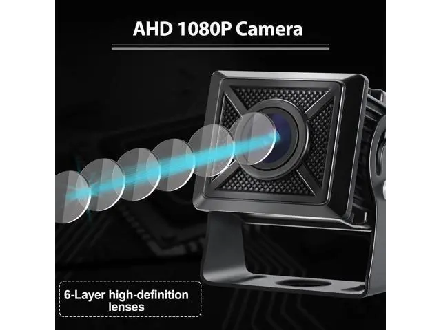 Alt view image 6 of 7 - AHD1080P Wired Backup Camera with 7'' Touch Screen Monitor, Rear View Camera System for Truck/RV/Trailer/Skid Steer/Tractor, Colorful Night Vision&10G Vibration Truck Rv Camera System