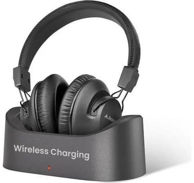 Main image of Avantree Audition 3 - Bluetooth Over-Ear Headphones with Wireless Charging Dock, 50H Battery, aptX-Adaptive, Clear Voice, Compatible with Bluetooth TVs
