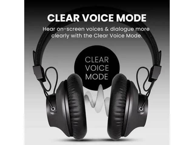 Alt view image 5 of 6 - Avantree Audition 3 - Bluetooth Over-Ear Headphones with Wireless Charging Dock, 50H Battery, aptX-Adaptive, Clear Voice, Compatible with Bluetooth TVs