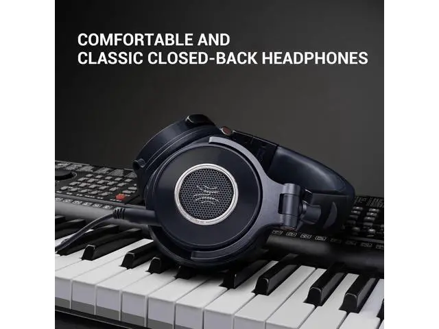 Alt view image 6 of 7 - OneOdio Monitor 60 Professional Studio Headphones - Recording Wired Over Ear Headphones, Hi-Res Audio, Soft Comfortable Earmuffs, 6.35mm Adapter for Tracking Mixing DJ Mastering Broadcast-Navy Blue