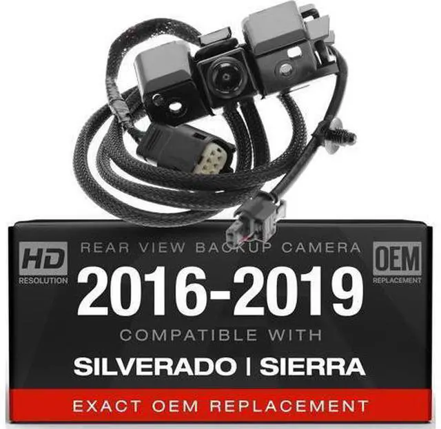 Main image of Backup Camera Compatible with 2016-2019 Chevy Silverado, GMC Sierra - OEM Replacement Reverse Camera 84062896, 590-111