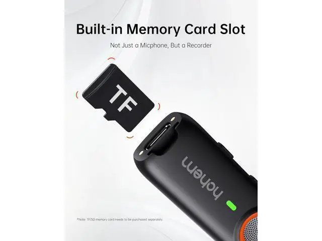 Alt view image 4 of 7 - hohem MIC-01 Wireless Lavalier Microphone for iPhone, Noise Cancellation, 48kHz 328ft Range, 20 Hours Battery, Wireless Microphone for iOS, Live Streaming, Vlog (2TX + 1RX + Charging Case)