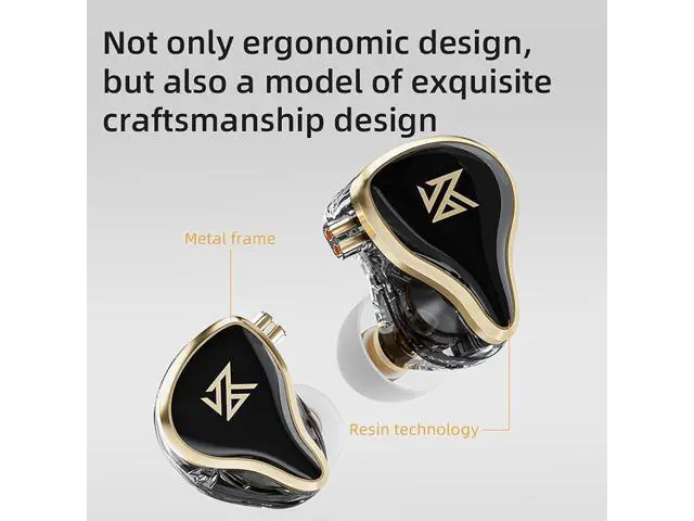 Alt view image 6 of 7 - CCA KZ ZAS in Ear Monitor Headphones 16 Units 7BA 1DD Hybrid Drivers HiFi IEM Earphones High Clarity Wired Earbuds for Musicians Singers Audiophile Dj Drummers