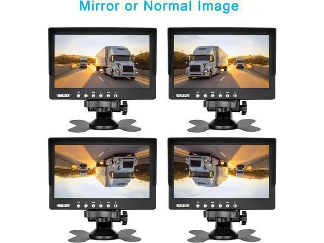 Alt view image 6 of 7 - Truck Backup Camera Monitor kit,Heavyduty Vehicle Waterproof Night Vision Wide Angle Rearview Cab Cam+7 inch Screen+66ft Extension Cable for Bus/Van/Fifth Wheel/Trailer/RV/Camper/Pickup/(12V-24V)