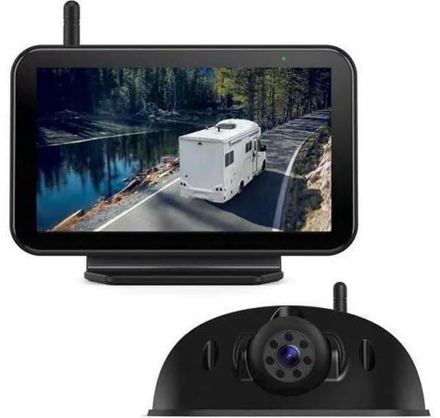 Main image of eRapta RV Backup Camera Wireless System for Furrion with 5-Inch Monitor 1080P, 1 Rear Camera, Wide-View, Video Recording, IR Night Vision, IP69 Waterproof, Plug and Play for Camper -AY5