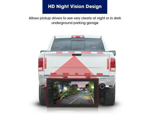 Alt view image 4 of 7 - Tailgate Handle with Rearview Backup Camera Compatible for Dodge Ram 1500(Years 2009-2017),2500 3500 (Years 2010-2017), RCA Connector