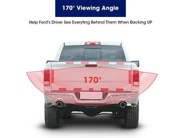 Alt view image 3 of 7 - Tailgate Handle with Rearview Backup Camera Compatible for Dodge Ram 1500(Years 2009-2017),2500 3500 (Years 2010-2017), RCA Connector