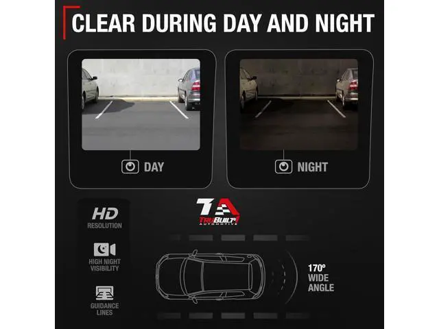 Alt view image 3 of 6 - Rear View Backup Camera - Compatible with 2013-2015 Dodge Ram 1500, 13-15 Ram 2500, 13-15 Ram 3500, 13-17 Dodge Viper - OEM 56038978AL, 56038978AK, 56038978AJ, 56038978AI, 56038978AH, 590-079