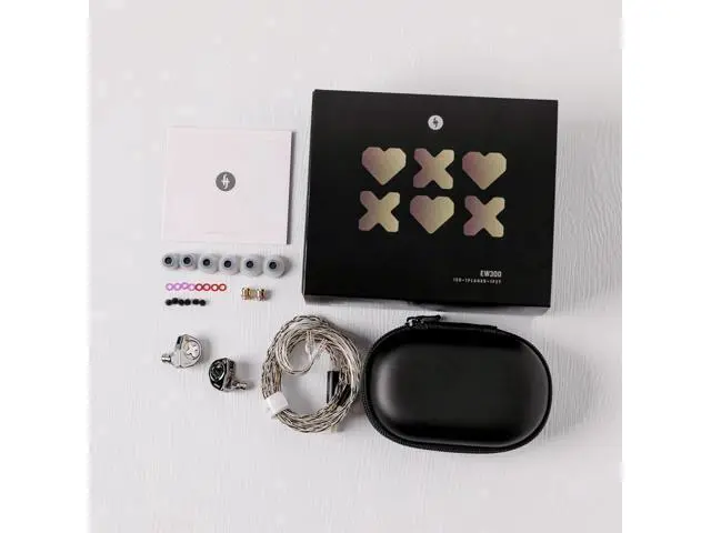Alt view image 7 of 7 - Linsoul SIMGOT EW300 1DD+1Planar+1PZT Hybrid Driver in Ear Monitor, Wired Earbuds IEM, Gaming Earbuds with Detachable Nozzles, Silver-Plated OFC IEM Cable for Audiophile Musician (Standard Edition)