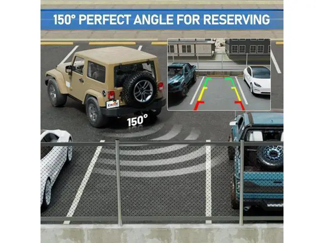 Alt view image 7 of 7 - EWAY Classic 3.0 Adjustable Spare Tire Backup Camera for Jeep Wrangler JK JKU Rubicon Sahara Sport Unlimited 2007-2018, Heavy-Duty Metal Housing Rear View Reverse Parking Off-Road Wheel Mount Camera