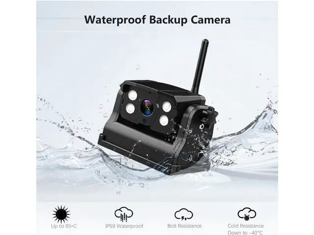 Alt view image 6 of 7 - WiFi Magnetic Wireless Backup Camera, LASTBUS Rechargeable 2.4Ghz WiFi Rear Camera for Easy Hitching Gooseneck Horse Boat Travel Trailer Fifth Wheels RV Camper for iPhone iPad Android iOS Smartphone