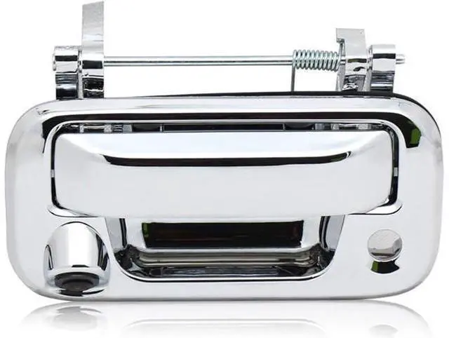 Main image of EWAY Tailgate Handle Backup Rear View Reverse Camera for Ford F150 2004-2014/Super Duty F250/F350/F450/F550 2008-2014 Explorer Sport Trac Lincoln Mark LT Pickup Truck Chrome(with Optional Guideline)