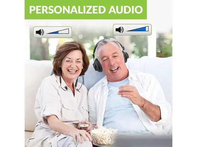 Alt view image 2 of 6 - Avantree D4169 Dual Wireless Headphones & Earbuds Set for TV Watching with Bluetooth Transmitter, Personalized Volume Control, Plug-n-Play, No Audio Delay
