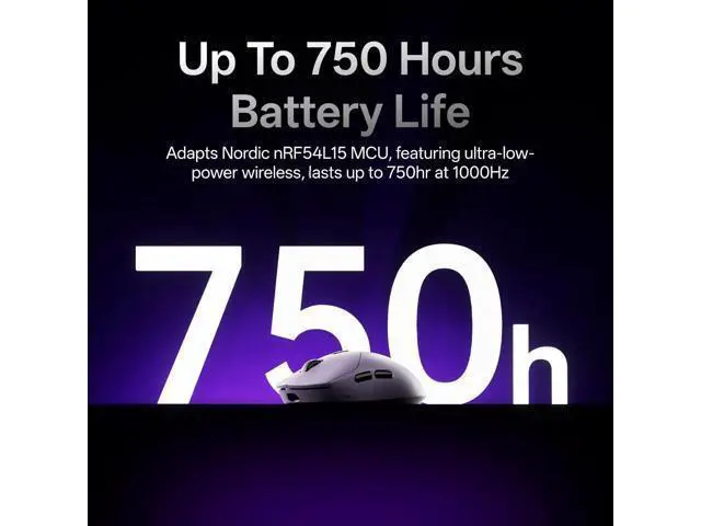 Alt view image 4 of 7 - Rapoo VT2 MAX Wireless Gaming Mouse, True 8K Wireless Polling Rate, 53g Lightweight, Up to 750 Hr Battery, Nordic nRF54L15 MCU, 120-Million Optical Switch, 10 Programmable Buttons, Macro Enabled