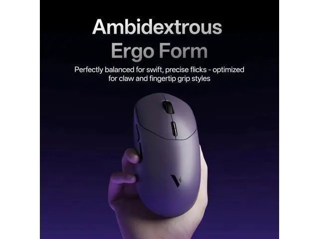Alt view image 5 of 7 - Rapoo VT2 MAX Wireless Gaming Mouse, True 8K Wireless Polling Rate, 53g Lightweight, Up to 750 Hr Battery, Nordic nRF54L15 MCU, 120-Million Optical Switch, 10 Programmable Buttons, Macro Enabled