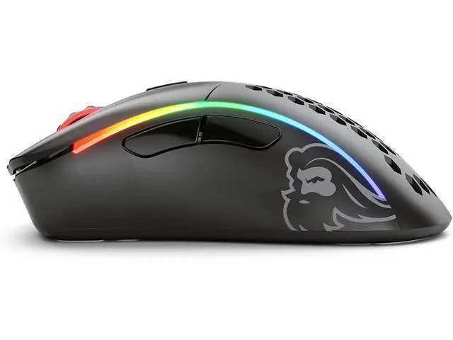 Alt view image 2 of 7 - Glorious Gaming Model D- (Small) Wireless Gaming Mouse - 67g Superlight Honeycomb Design, RGB, Ergonomic, Lag Free 2.4GHz Wireless, Up to 71 Hours Battery - Black