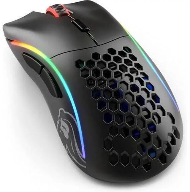 Main image of Glorious Gaming Model D- (Small) Wireless Gaming Mouse - 67g Superlight Honeycomb Design, RGB, Ergonomic, Lag Free 2.4GHz Wireless, Up to 71 Hours Battery - Black