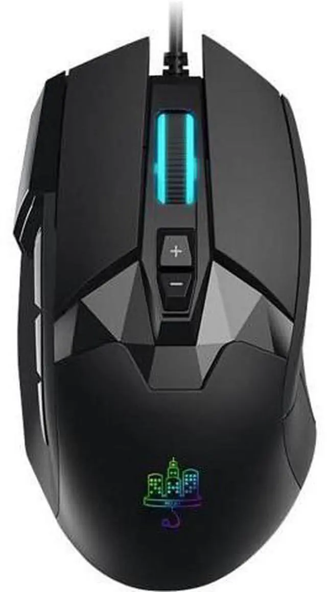Main image of MOJO Pro Performance Silent Gaming Mouse - Wired Mouse with 9 Programmable Buttons Including Sniper Key, 12000 DPI, 1000 Hz, Force Adjustable, Custom Profiles