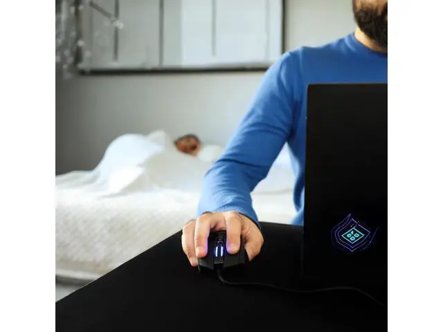 Alt view image 4 of 7 - MOJO Pro Performance Silent Gaming Mouse - Wired Mouse with 9 Programmable Buttons Including Sniper Key, 12000 DPI, 1000 Hz, Force Adjustable, Custom Profiles