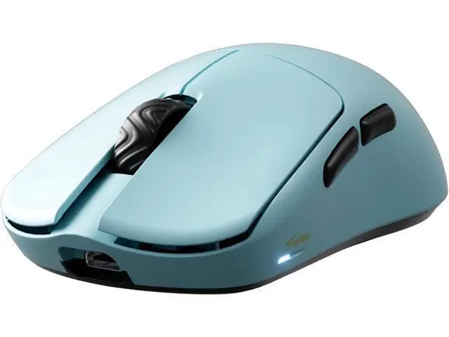 Alt view image 5 of 7 - V6 Gaming Mouse, Ultra-Lightweight 40g, No Hole, Symmetrical Shape, Pixart 3950, Web Based Driver, for Claw and Fingertip Gamers, 8K Dongle Included (Blue)