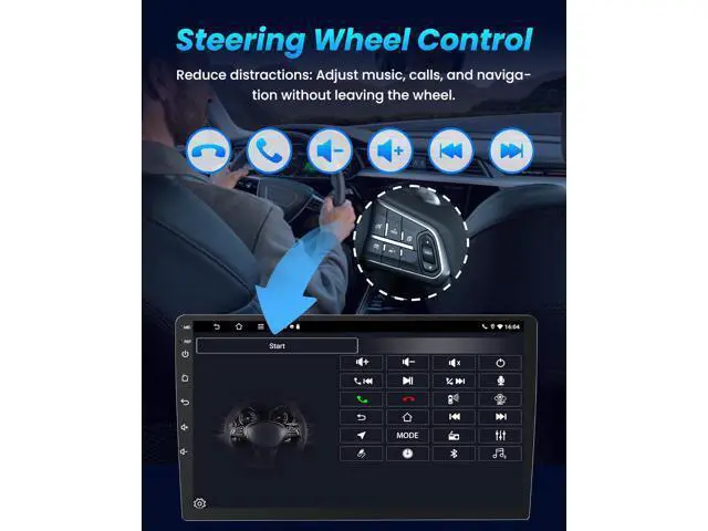 Alt view image 3 of 7 - 4G RAM +64G ROM Android 13 Car Radio for Dodge RAM 1500 2500 2013-2018: 1280 * 800P IPS Touchscreen Replacement Car Stereo with Carplay Android Auto 5G WiFi Bluetooth Backup Camera GPS FM SWC