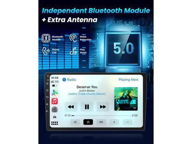 Alt view image 4 of 7 - 4G RAM +64G ROM Android 13 Car Radio for Dodge RAM 1500 2500 2013-2018: 1280 * 800P IPS Touchscreen Replacement Car Stereo with Carplay Android Auto 5G WiFi Bluetooth Backup Camera GPS FM SWC