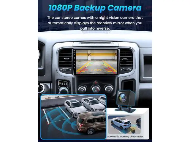 Alt view image 5 of 7 - 4G RAM +64G ROM Android 13 Car Radio for Dodge RAM 1500 2500 2013-2018: 1280 * 800P IPS Touchscreen Replacement Car Stereo with Carplay Android Auto 5G WiFi Bluetooth Backup Camera GPS FM SWC