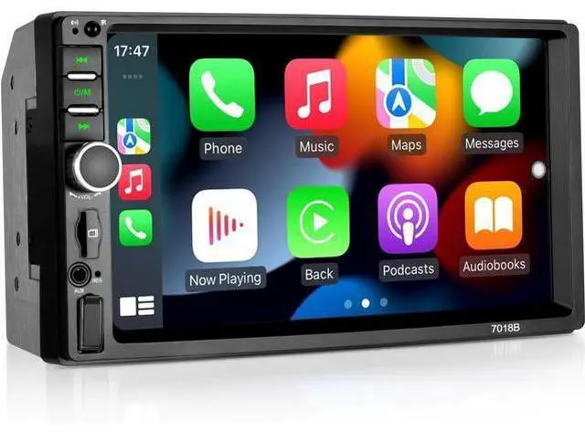 Main image of Double Din Car Stereo Wireless Apple CarPlay Wireless Android Auto, 7 Inch Touchscreen Double Din Radio with Mirror Link,Bluetooth, Backup Camera, SWC/FM/USB/AUX