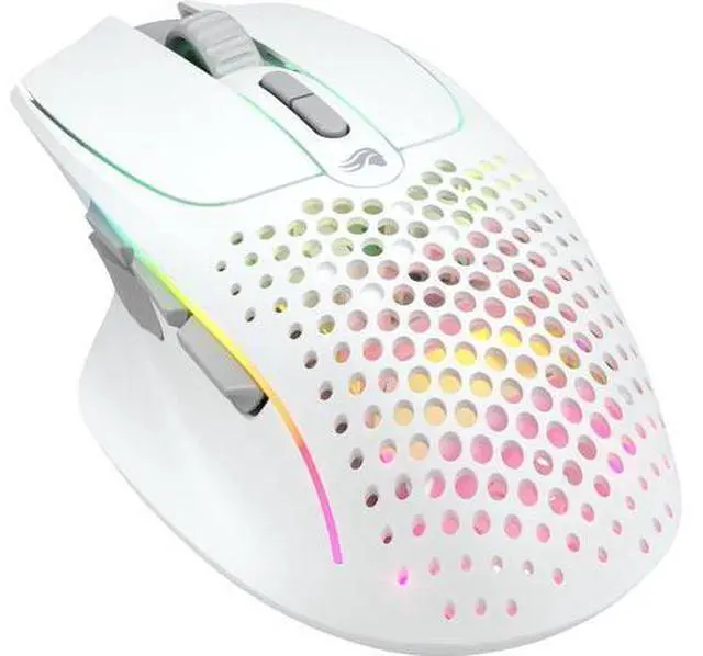 Main image of GLORIOUS Gaming Model I 2 Wireless Gaming Mouse - Hybrid 2.4Ghz & Bluetooth, 75g Superlight, 9 Buttons (2 Swappable), RGB, PTFE Feet, MMO/MOBA/FPS, Long Battery Life, Side Thumb Rest - White