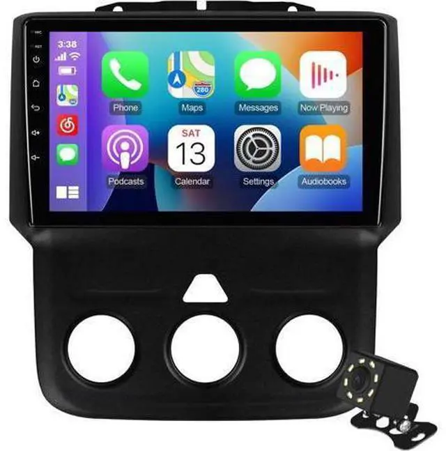 Main image of 9 Inch IPS Touchscreen Android 13 Car Stereo for Dodge RAM 1500 2500 3500 2013-2018 with Wireless CarPlay & Android Auto 2+32GB Car Radio, Support WiFi6, Bluetooth 5.4, FM, Backup Camera (Manual AC)